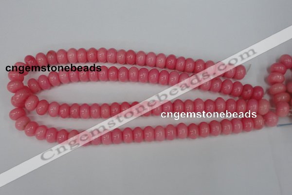 CCN92 15.5 inches 8*12mm rondelle candy jade beads wholesale