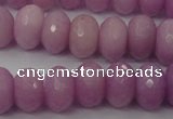 CCN920 15.5 inches 10*14mm faceted rondelle candy jade beads