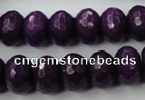 CCN922 15.5 inches 10*14mm faceted rondelle candy jade beads