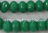 CCN924 15.5 inches 10*14mm faceted rondelle candy jade beads