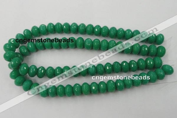 CCN924 15.5 inches 10*14mm faceted rondelle candy jade beads