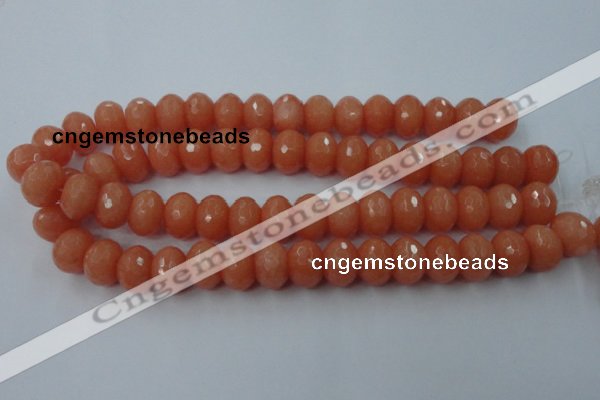 CCN930 15.5 inches 12*16mm faceted rondelle candy jade beads