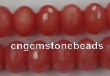 CCN931 15.5 inches 12*16mm faceted rondelle candy jade beads