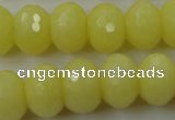 CCN932 15.5 inches 12*16mm faceted rondelle candy jade beads