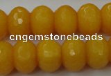 CCN933 15.5 inches 12*16mm faceted rondelle candy jade beads