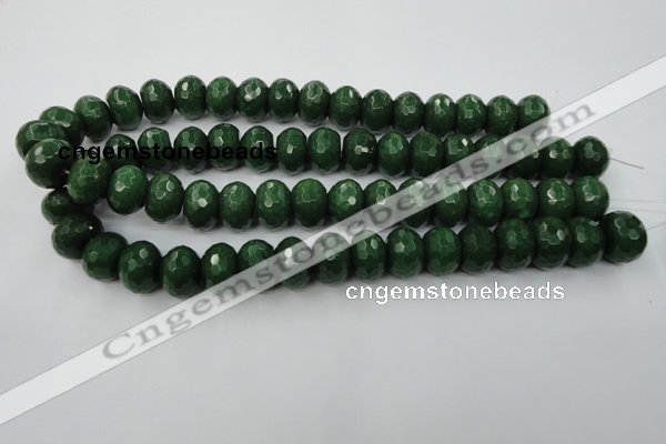 CCN936 15.5 inches 12*16mm faceted rondelle candy jade beads