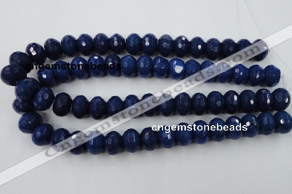 CCN940 15.5 inches 12*16mm faceted rondelle candy jade beads