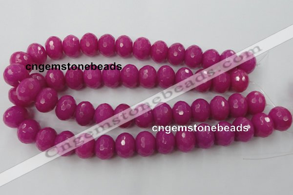 CCN945 15.5 inches 14*18mm faceted rondelle candy jade beads