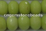 CCN949 15.5 inches 14*18mm faceted rondelle candy jade beads