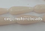 CCN981 15.5 inches 10*30mm faceted teardrop candy jade beads