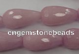 CCN988 15.5 inches 13*25mm faceted teardrop candy jade beads