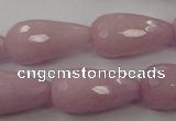 CCN988 15.5 inches 13*25mm faceted teardrop candy jade beads