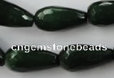 CCN998 15.5 inches 13*25mm faceted teardrop candy jade beads