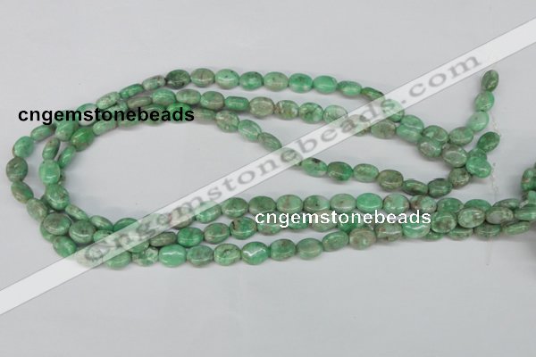 CCO116 15.5 inches 8*10mm oval dyed natural chrysotine beads