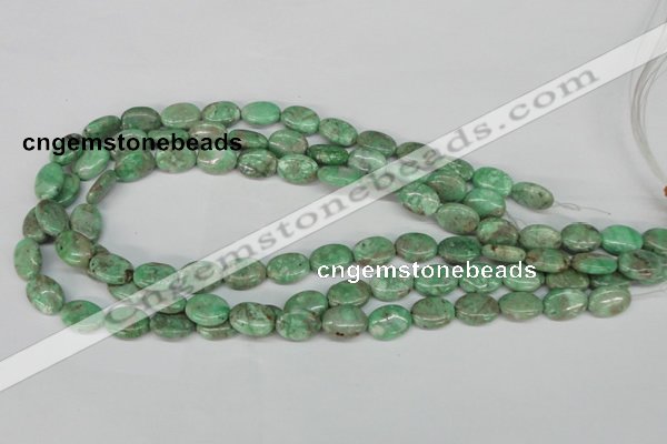 CCO117 15.5 inches 10*14mm oval dyed natural chrysotine beads