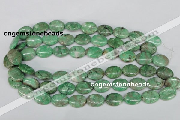 CCO119 15.5 inches 15*20mm oval dyed natural chrysotine beads