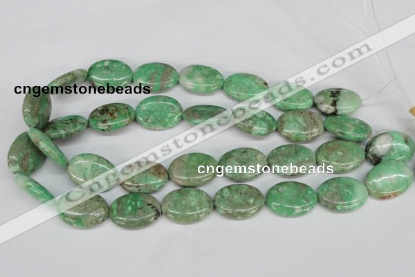 CCO120 15.5 inches 18*25mm oval dyed natural chrysotine beads