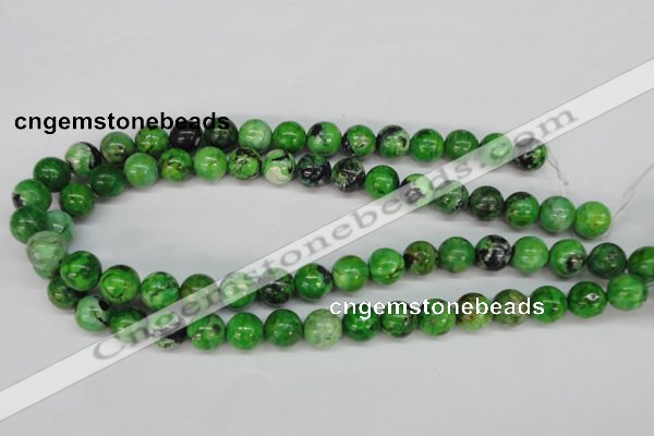 CCO125 15.5 inches 12mm round dyed natural chrysotine beads