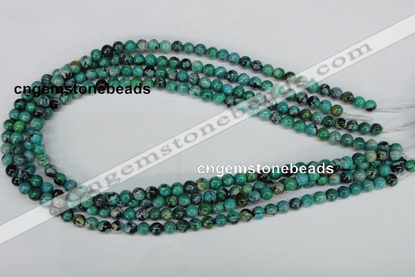 CCO141 15.5 inches 6mm round dyed natural chrysotine beads