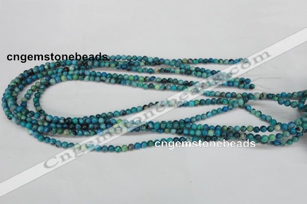 CCO160 15.5 inches 4mm round dyed natural chrysotine beads