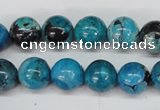 CCO164 15.5 inches 12mm round dyed natural chrysotine beads