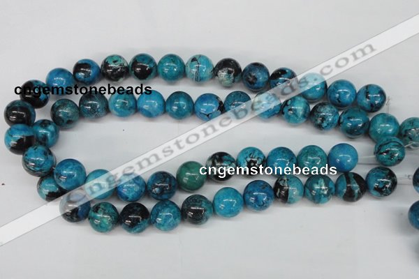 CCO164 15.5 inches 12mm round dyed natural chrysotine beads