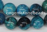 CCO168 15.5 inches 18mm round dyed natural chrysotine beads