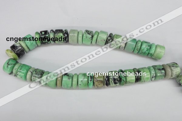 CCO19 15.5 inches 6*14mm & 12*18mm rondelle natural chrysotine beads