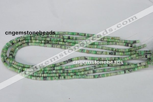 CCO24 15.5 inches 2*4mm tyre natural chrysotine beads