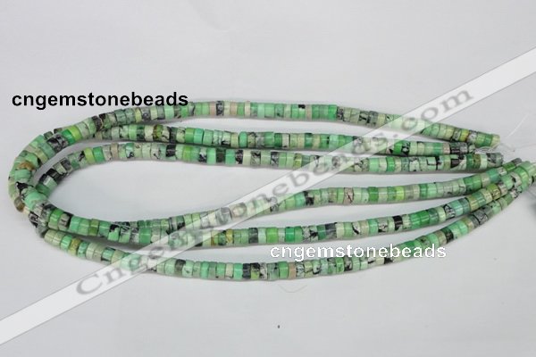 CCO25 15.5 inches 3*6mm tyre natural chrysotine beads