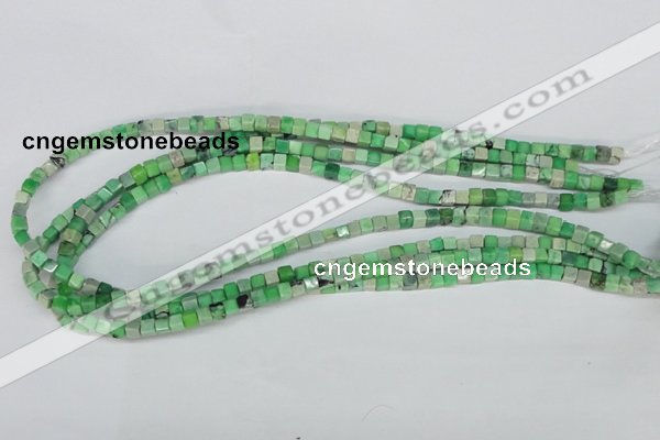 CCO26 15.5 inches 4*4mm cube natural chrysotine beads