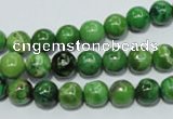 CCO302 15.5 inches 8mm round dyed chrysotine beads wholesale