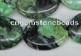 CCO38 15.5 inches 22*30mm oval natural chrysotine beads