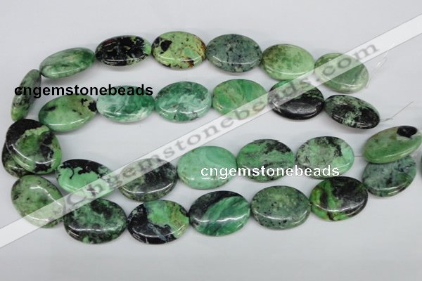 CCO38 15.5 inches 22*30mm oval natural chrysotine beads