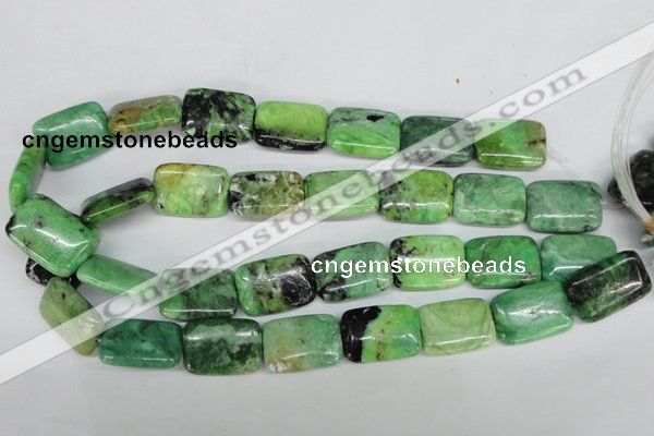 CCO45 15.5 inches 18*25mm rectangle natural chrysotine beads