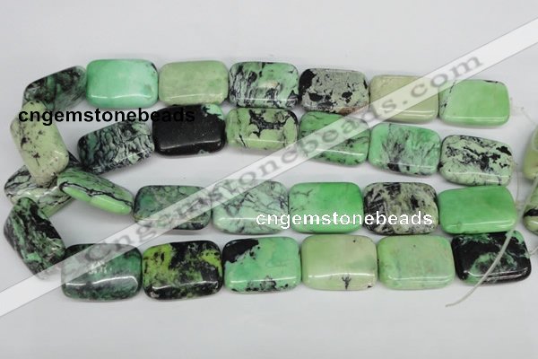 CCO46 15.5 inches 22*30mm rectangle natural chrysotine beads
