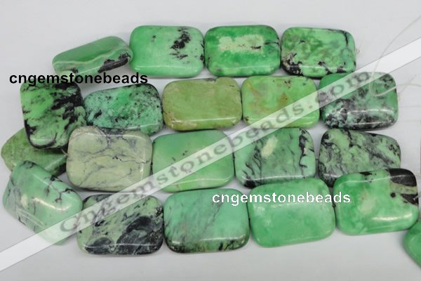 CCO47 15.5 inches 30*40mm rectangle natural chrysotine beads