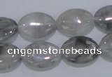 CCQ146 15.5 inches 13*18mm oval cloudy quartz beads wholesale