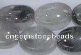 CCQ148 15.5 inches 18*25mm oval cloudy quartz beads wholesale