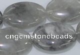 CCQ149 15.5 inches 22*30mm oval cloudy quartz beads wholesale