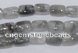 CCQ174 15.5 inches 8*12mm rectangle cloudy quartz beads wholesale