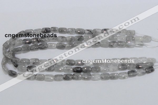 CCQ174 15.5 inches 8*12mm rectangle cloudy quartz beads wholesale