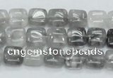 CCQ193 15.5 inches 10*10mm square cloudy quartz beads wholesale