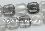 CCQ195 15.5 inches 15*15mm square cloudy quartz beads wholesale