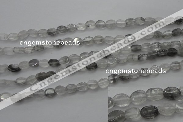 CCQ242 15.5 inches 4*6mm oval cloudy quartz beads wholesale