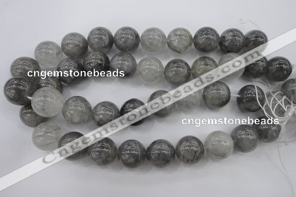 CCQ283 15.5 inches 20mm round cloudy quartz beads wholesale