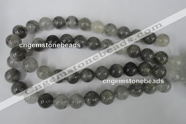 CCQ306 15.5 inches 16mm round cloudy quartz beads wholesale