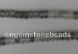 CCQ325 15.5 inches 4*6mm rondelle cloudy quartz beads wholesale