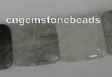 CCQ412 15.5 inches 20*20mm square cloudy quartz beads wholesale