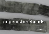 CCQ431 15.5 inches 15*20mm rectangle cloudy quartz beads wholesale